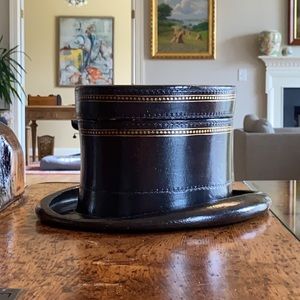 Maitland smith Leather decorative hat